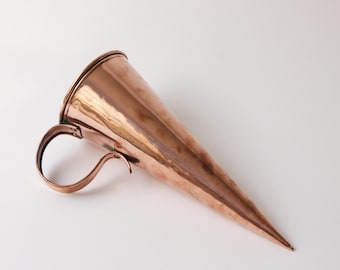 Copper Ale Warmer, Antique , Conical , Wine Warmer, Cider, 35/14cm