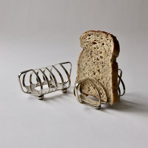 Toast Racks, Pair, Silver Plated , Vintage, 1900, Antique,Art Deco 14/8/7cm