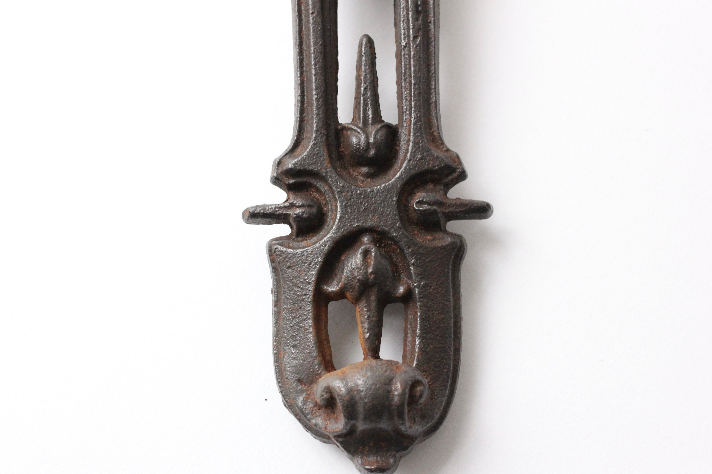 Antique Goat Head Door Knocker, Made by Kenrick, Cast Iron, 27/7.5/5 ...