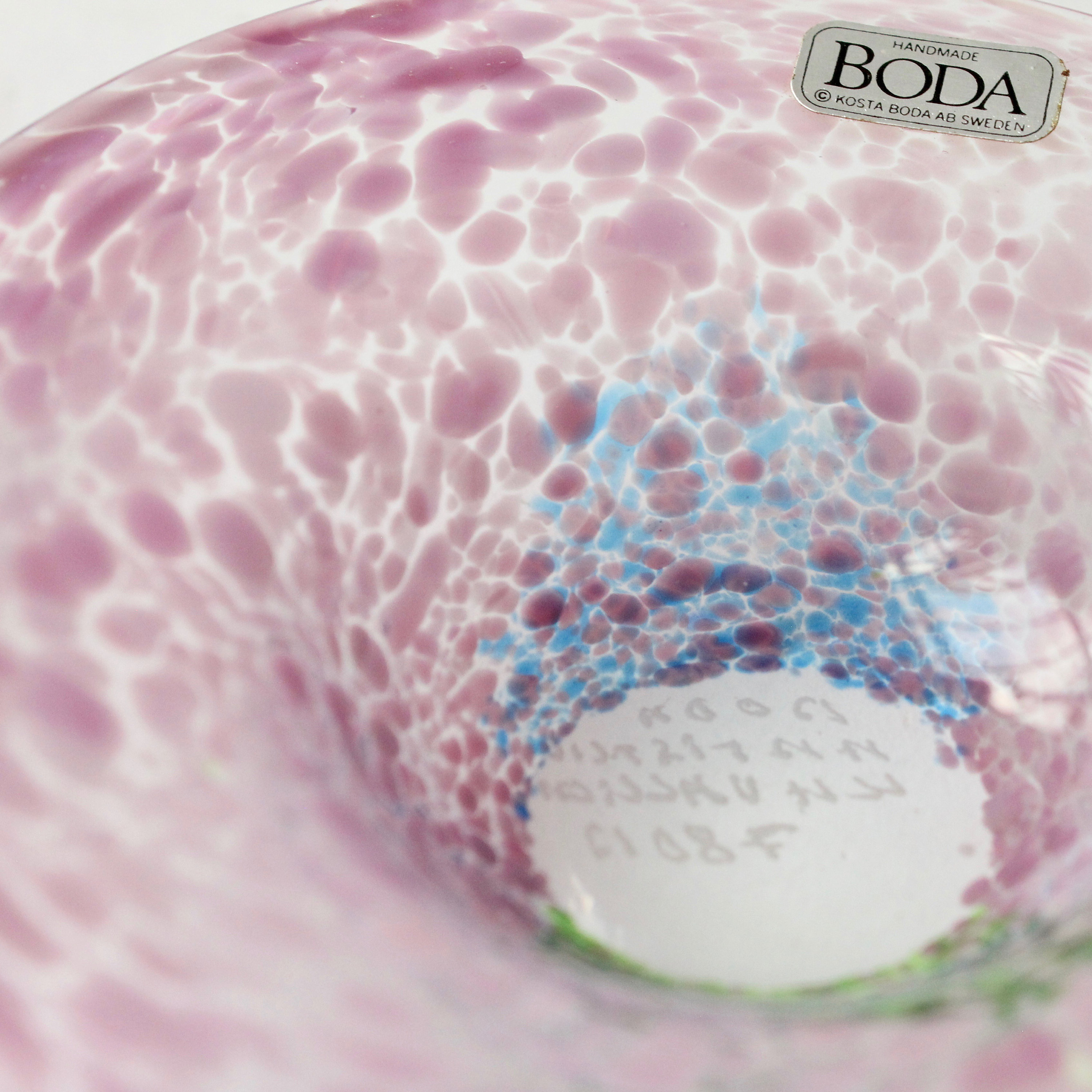 食器 Ulrica Hydman Vallien COSTA CODA plate Vintage Kosta Boda Art Glass Plate: Ulrica Hydman-vallien