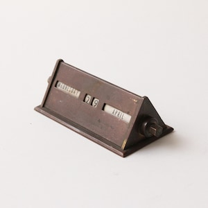 Vintage metal perpetual calendar - Etsy 日本