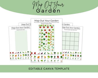 Garden Layout Planner – Vegetable Garden Design Template (Digital Download)