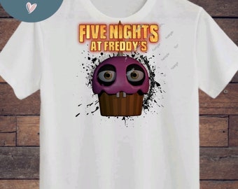 Fnaf children’s  t-shirt, multiple designs available, all sizes are available, T-shirts can be personalised