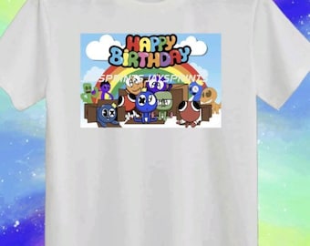 Rainbow friends graphic t-shirt, multiple designs available,birthday T-shirt