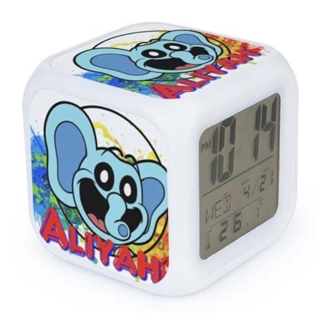 Poppy Playtime Smiling Critters LED Cube Alarm Clock, Light up Color Changing , Multiple Designs