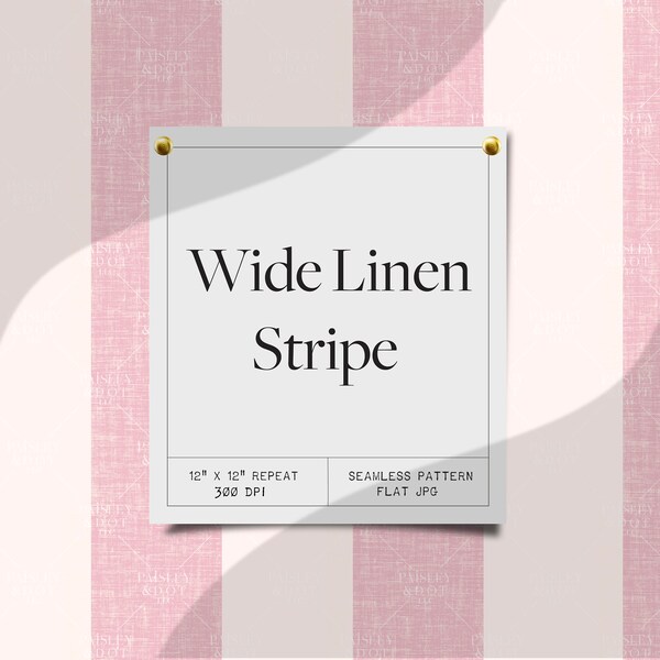 Textured Light Pink Linen Wide Stripe Pattern. Digital Seamless Pattern.Commercial Use Digital Pattern. Instant Download. Scrapbook Paper