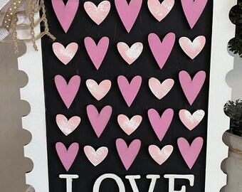 Valentines Craft, Home Decor, Valentines Kit, Gift for her, gift, present, Wood craft, Craft kit,