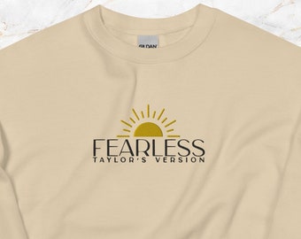 Fearless TV Besticktes Sweatshirt. Musik-Fan gemütliches Album mit Rundhalsausschnitt.