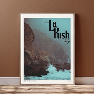 La Push Reiseposter. Stimmungsvoller ästhetischer Vintage Twilight Druck. Quileute Werwolf Kunst Geschenk für Leser. Twihard Buchliebhabergeschenk