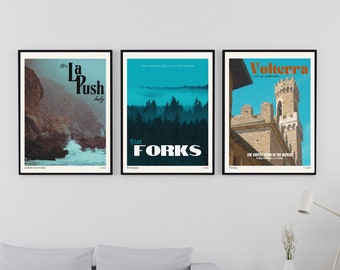 Twilight Saga Travel Poster Pack: Moody Vampire Art (Digital Download)
