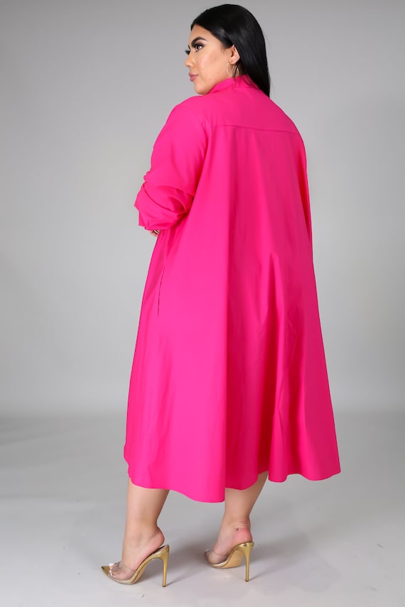hot pink strapless mini dress Hot Pink Bubble Hem Sleeveless Pleated Mini Dress main image 0