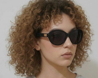 Vintage-Sonnenbrille aus den 2000er-Jahren – Versace – Glamouröses goldenes Design mit griechischem Mäandermuster
