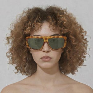 Vintage 90s Sunglasses – Genny – Geometric Mask