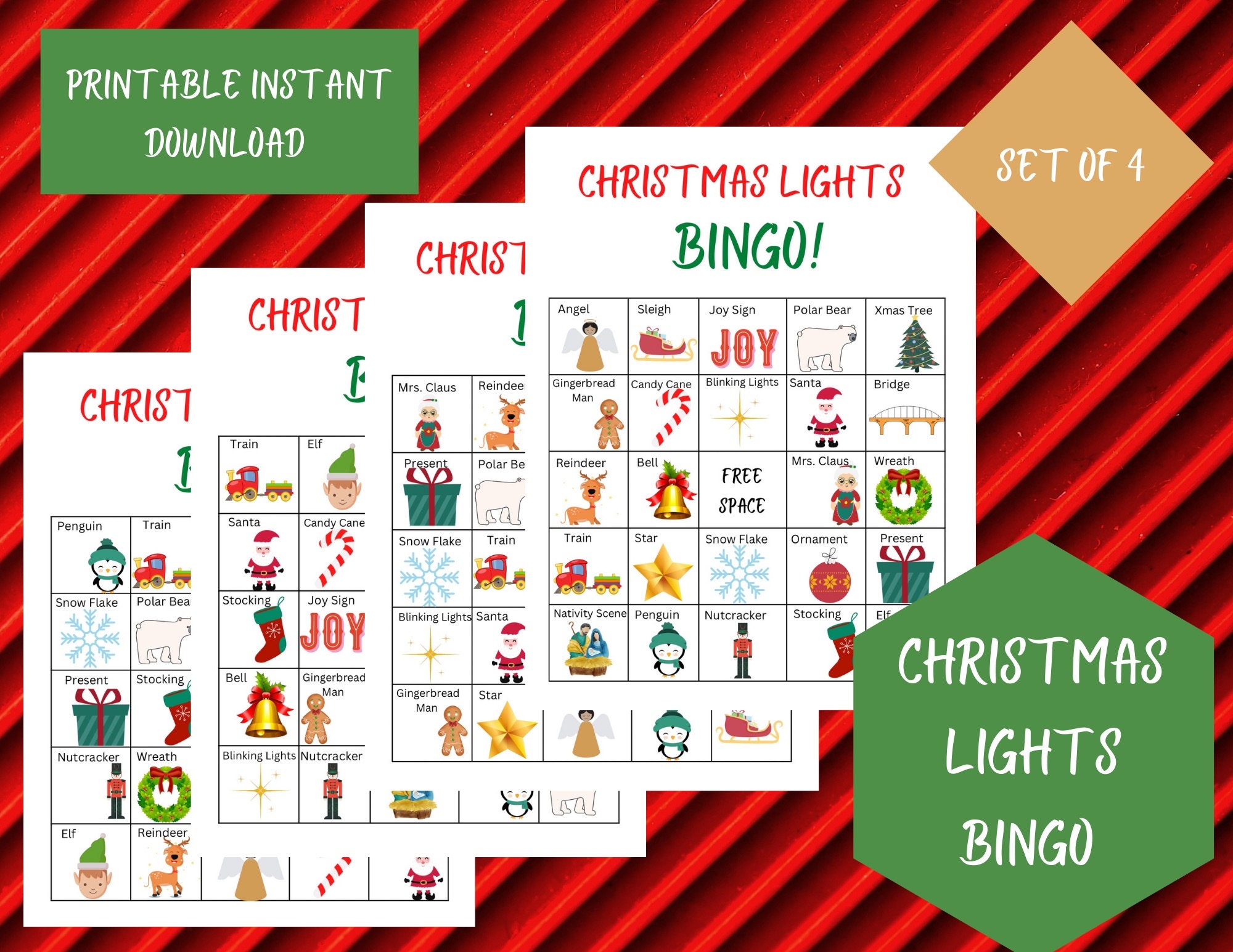 Christmas Lights Bingo Cards/ Printable Christmas Bingo Game/ Holiday Bingo - Etsy christmas-lights-bingo-cards-printable-christmas-bingo-game-holiday-bingo-etsy