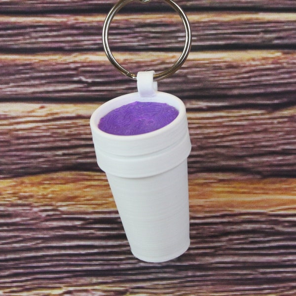 Double Cup Purple Drink Keychain