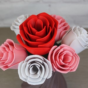 Forever Roses 3D Printed with Custom Colors