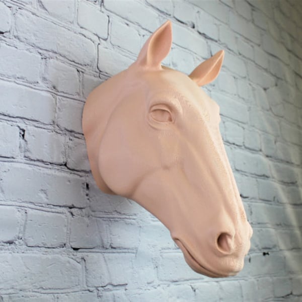 Grande décoration moderne détaillée de tête de cheval