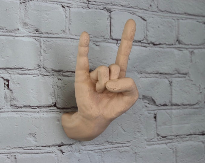 Rock 'n' Roll Hand Wall Art Home Decor