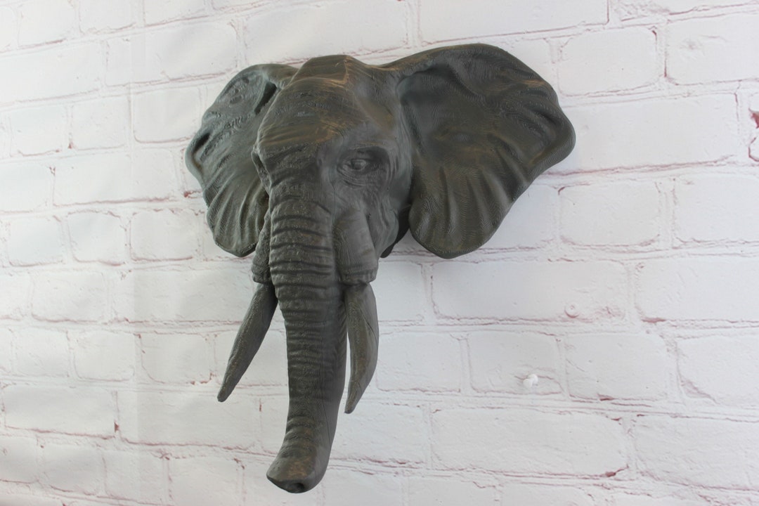 LARGE African Elephant Wall Hanging Bust Home Decoration Multiple