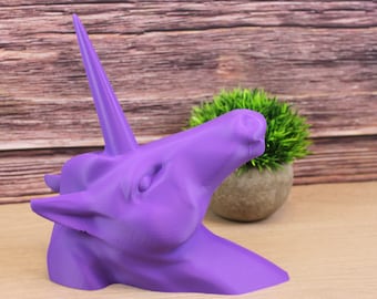 Whimsical Unicorn Head Wall Hanging – Mystical Home Decor