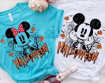 Camiseta de Halloween de Disney, camiseta de Mickey y Minnie de Disney, camiseta de Halloween de Mickey, camiseta de Halloween de Minnie, camiseta de viaje de Halloween a Disneyland 2025