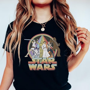 Vintage Star Wars Shirt, Star Wars A New Hope Faded, Disneyworld Shirt, Disney Family Tee, Starwars Disneyland Tee, Star Wars Characters Tee