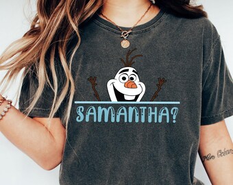Camiseta Olaf Samantha, Camiseta Frozen Olaf, Camiseta Olaf, Camiseta Disney Olaf Samantha, Camiseta Engraçada Frozen