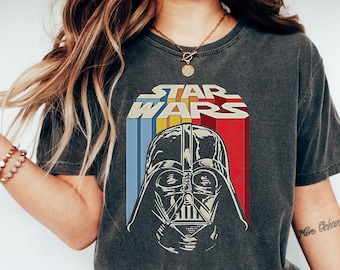 Dart Vader Tshirt, Retro Darth Vader Tee, Darth Vader Helmet Shirt, Star Wars Darth Vader Shirt, Vintage Darth Vader Tee, Retro Star Wars