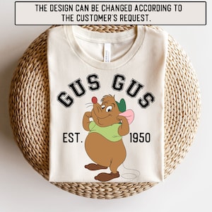 Gus Gus Shirt, Disney Gus Gus Shirt, Gus Shirt, Gus Varsity Shirt, Cinderella Mouse Shirt