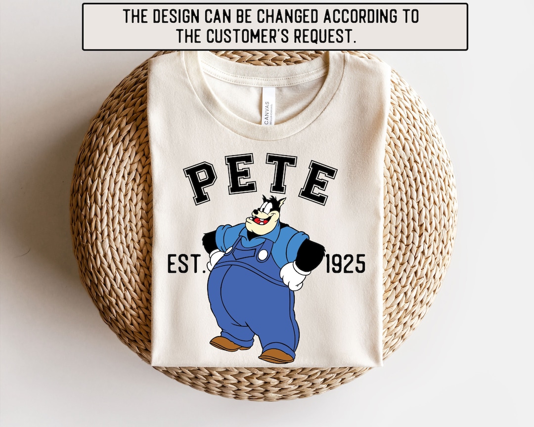 Disney Pete Shirt, Pete Shirt, Disney Pete Character , Pete From