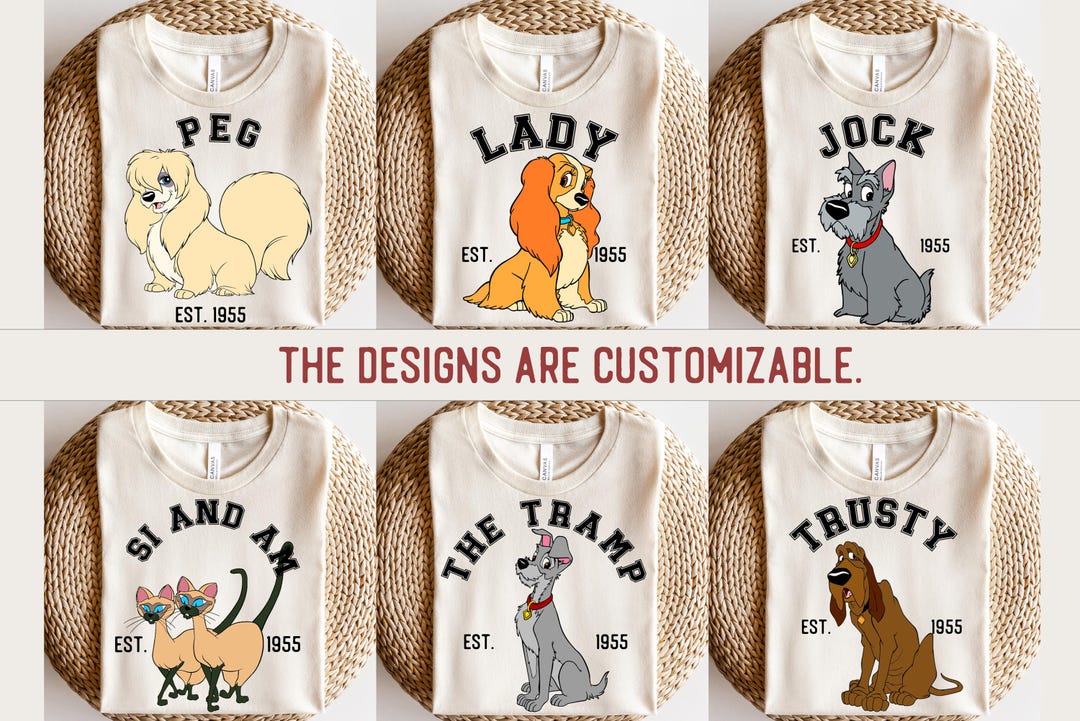 Lady and the Tramp Shirt, Disney Lady and the Tramp T-shirt