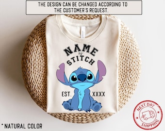 Personalized Stitch Shirt, Custom Name As Stitch Shirt, Custom Stitch Shirt, Stitch Shirt, Disney Stitch