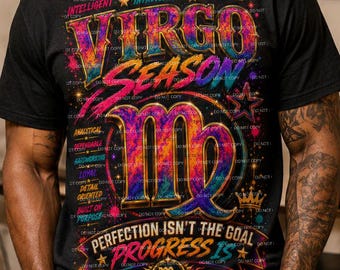 Maagd Halftoon PNG Sterrenbeeld T-shirt Ontwerp Digitale Download