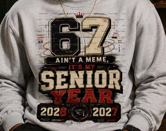 Eindexamenklas van 2027 PNG, 67 Meme Afstudeershirtontwerp (digitale download)