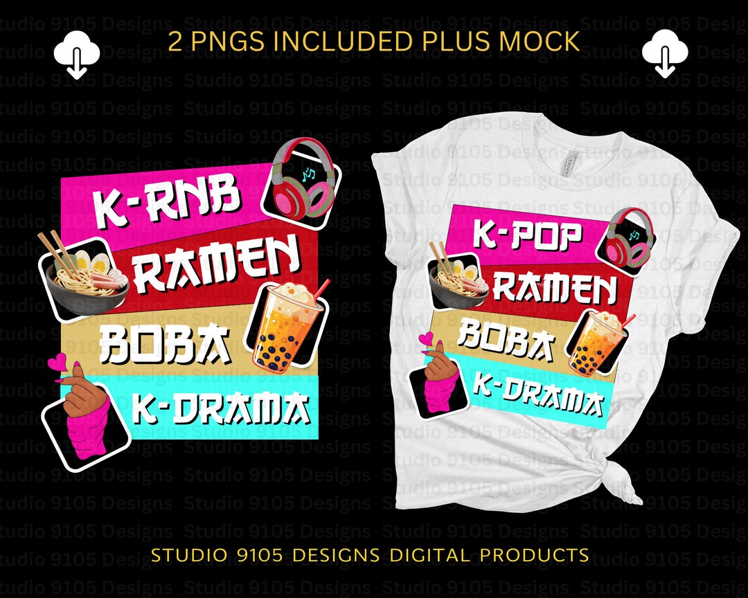 Kculture PNG, Kpop Png, Kpop Tshirt Design, Ready to Print, Printable Design, Krnb Fan