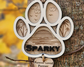 Personalized Dog Memorial Ornament, Dog Memorial Gift, Cat Loss Ornament, Custom Pet Loss Gift, Dog Remembrance, Dog Ornament Christmas Gift