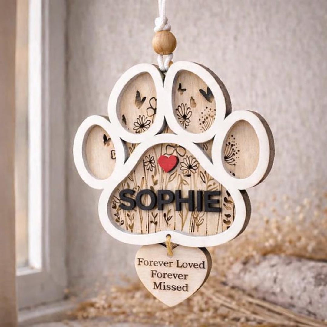 Personalized Dog Memorial Ornament, Dog Remembrance, Cat Loss Ornament ...