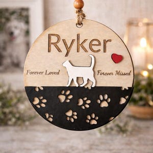 Adorno conmemorativo de gato personalizado, recuerdo de gato, regalo de condolencia para mascotas imagen 2