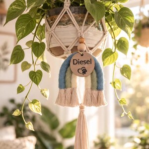 Adorno arcoíris para la pérdida de una mascota, regalo de duelo por una mascota, regalo conmemorativo del Puente del Arcoíris, regalo de recuerdo para una mascota, regalo personalizado para un perro, regalo conmemorativo para un perro imagen 5