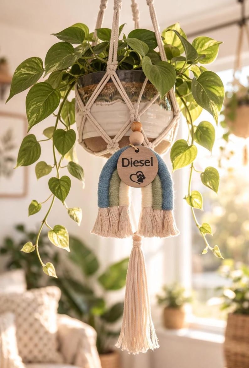 Adorno arcoíris para la pérdida de una mascota, regalo de duelo por una mascota, regalo conmemorativo del Puente del Arcoíris, regalo de recuerdo para una mascota, regalo personalizado para un perro, regalo conmemorativo para un perro imagen 5