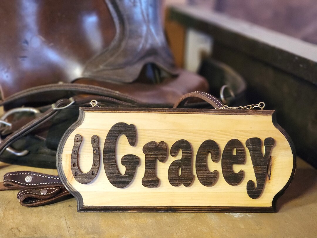 Horse Stall Name Plate, Horse Name Plates, Personalised Horse Name
