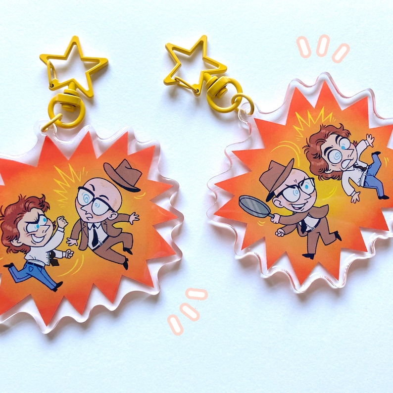 Bottom Richie & Eddie Keychain Fight Chibi || Bottom TV Inspired Epoxy ...