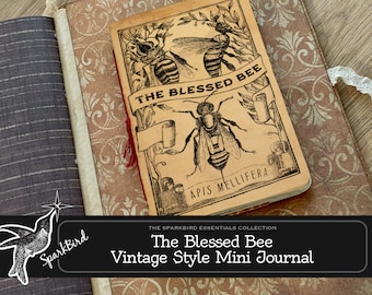 Blessed Bee Pocket Companion for Junk Journals and Planners. Honeycomb design pages. Stay organized, capture inspiration while on the go.