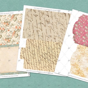 Mother's Letters Shabby Chic Pocket & Jumbo Tag Foldout for Junk ...
