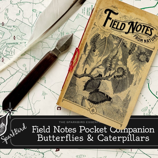 Field Notes Butterflies & Caterpillars Pocket Companion DIY Mini Notebook. Stay Organized and capture inspiration while exploring the world