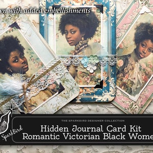 Belles cartes de journalisation cachées de femmes noires de l'époque victorienne