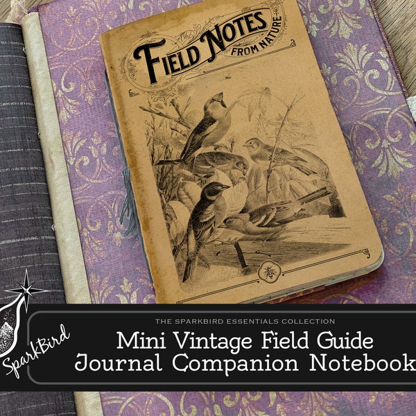 Vintage Field Notes Perfect Pocket Companion for Junk Journals and Planners. Stay Organized & capture inspiration while exploring the world