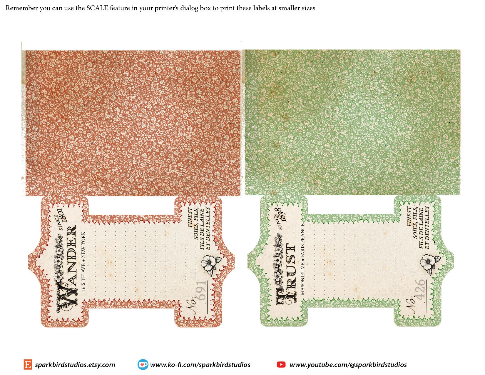 Vintage Bobbin Lace & Ribbon Holder Card Tags. Multi-colors With ...