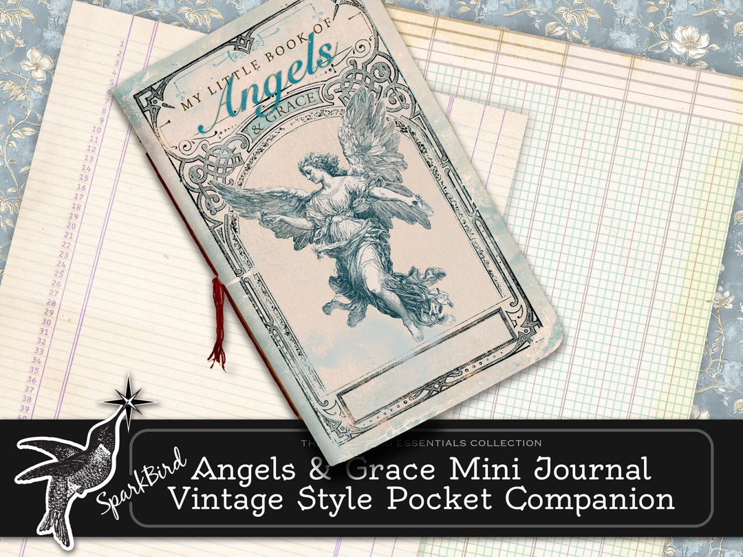 Angels & Grace Pocket Companion Mini Notebook for Junk Journals and ...