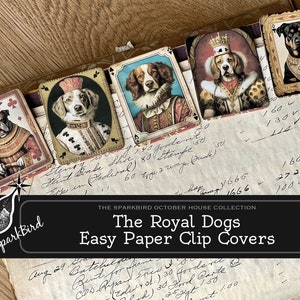 Royal Dog gewijzigde paperclips voor planners, tijdschriften en ambachten. Voeg Majesty of Regal Dogs bedekte paperclips toe. Gemakkelijke doe-het-zelfcadeaus voor hondenliefhebbers